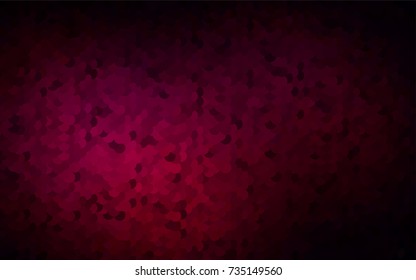 Dark Purple vector banner with circles, spheres. Abstract spots. Background of Art bubbles in halftone style with colored gradient.
