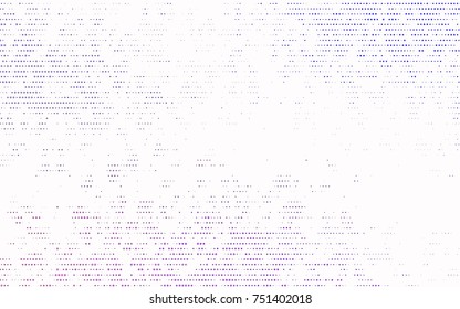 Dark Purple vector banner with circles, spheres. Abstract spots. Background of Art bubbles in halftone style with colored gradient.