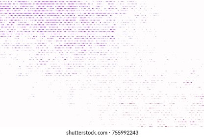 Dark Purple vector banner with circles, spheres. Abstract spots. Background of Art bubbles in halftone style with colored gradient.