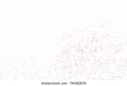 Dark Purple vector banner with circles, spheres. Abstract spots. Background of Art bubbles in halftone style with colored gradient.