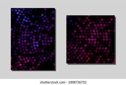 Dark Purple vector banner for websites. Modern abstract design concept with colorful gradient. Beautiful design for cover of notepads.