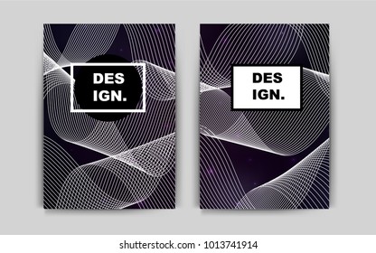 Dark Purple vector banner for websites. Beautiful colored sample in A4 size. Beautiful design for cover of notepads.