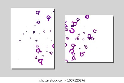 Dark Purple vector banner for websites. Beautiful colored sample in A4 size. Pattern for ads, leaflets, labels of your business.