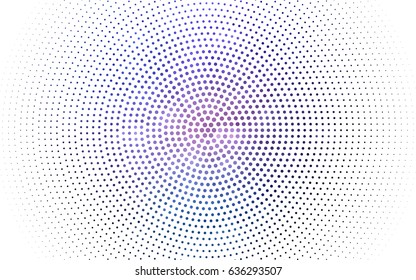 Dark Purple vector banners set of circles, spheres. Abstract spots. Art Background of bubbles in halftone style with colored gradient.