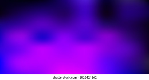 Diseño de borrosa de vector púrpura oscuro. Ilustración abstracta colorida con gradiente difuso. Patrón inteligente para sitios web.