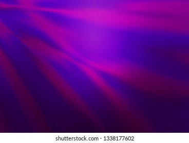 Dark Purple vector blurred background. Modern geometrical abstract illustration with gradient. The elegant pattern for brand book.