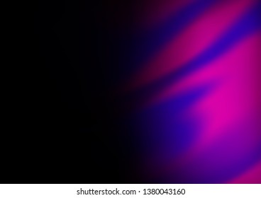 Dark Purple vector blurred background. Creative illustration in halftone style with gradient. The template for backgrounds of cell phones.