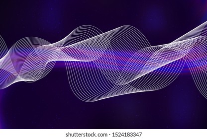 Dark Purple vector blurred background. A completely new colored illustration in blur style. New way of your design.