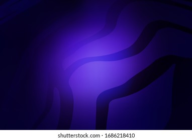 Dark Purple vector blurred background. Colorful abstract illustration with gradient. New style design for your brand book.