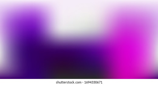 Dark Purple vector blurred background. Modern elegant blur illustration with gradient. Your design for applications.