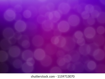 Dark Purple vector blurred bright background. A completely new color illustration in a bokeh style. A new texture for your design.