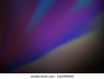 Dark Purple vector blurred bright template. A vague abstract illustration with gradient. The template for backgrounds of cell phones.