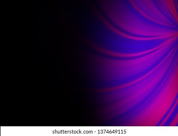 Dark Purple vector blurred bright template. A completely new color illustration in a bokeh style. The template can be used for your brand book.