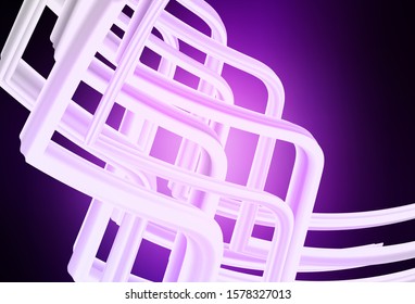 Dark Purple vector blurred bright template. A completely new colored illustration in blur style. Elegant background for a brand book.