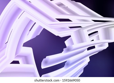 Dark Purple vector blurred bright template. Glitter abstract illustration with gradient design. Elegant background for a brand book.