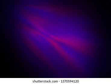 Dark Purple vector blurred and colored template. Colorful abstract illustration with gradient. The background for your creative designs.