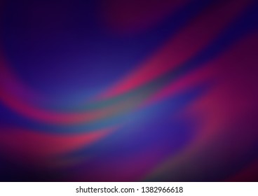 Dark Purple vector blurred and colored background. Colorful abstract illustration with gradient. Brand new style for your business design.