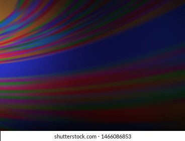 Dark Purple vector blurred and colored template. Creative illustration in halftone style with gradient. A completely new template for your design.