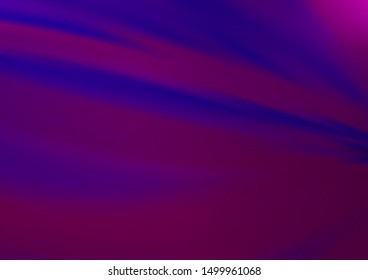 Dark Purple vector blurred and colored template. An elegant bright illustration with gradient. The elegant pattern for brand book.