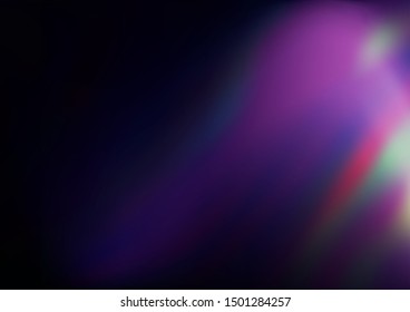 Dark Purple vector blurred and colored template. Colorful illustration in blurry style with gradient. The elegant pattern for brand book.