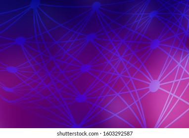 Dark Purple vector blurred and colored pattern. Colorful abstract illustration with gradient. Blurred design for your web site.