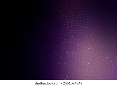 Dark Purple vector Blurred decorative design in abstract style with bubbles. Glitter abstract illustration with blurred drops of rain. Smart design for business ads.