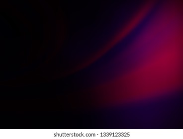 Dark Purple vector blurred shine abstract background. Glitter abstract illustration with an elegant design. Brand new design for your business.
