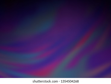 Dark Purple vector blurred shine abstract template. An elegant bright illustration with gradient. A completely new design for your business.