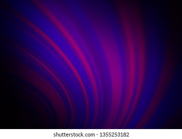 Dark Purple vector blurred shine abstract pattern. Glitter abstract illustration with an elegant design. The template for backgrounds of cell phones.
