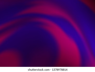Dark Purple vector blurred shine abstract background. An elegant bright illustration with gradient. Brand new design for your business.