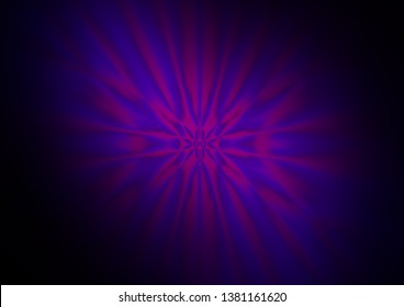 Dark Purple vector blurred shine abstract template. A completely new color illustration in a bokeh style. A completely new design for your business.