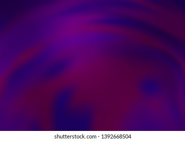 Dark Purple vector blurred shine abstract template. Colorful abstract illustration with gradient. Brand new style for your business design.