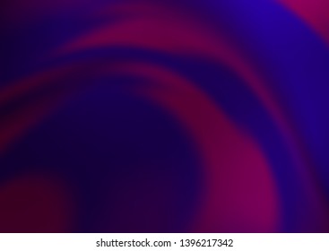 Dark Purple vector blurred shine abstract template. A completely new color illustration in a bokeh style. Brand new style for your business design.