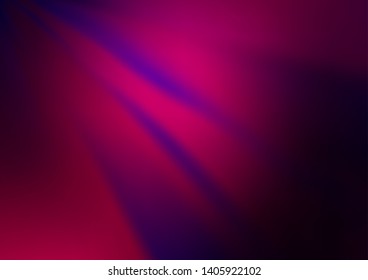 Dark Purple vector blurred shine abstract template. Colorful abstract illustration with gradient. Brand new style for your business design.