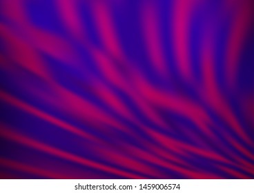 Dark Purple vector blurred shine abstract background. Creative illustration in halftone style with gradient. The background for your creative designs.
