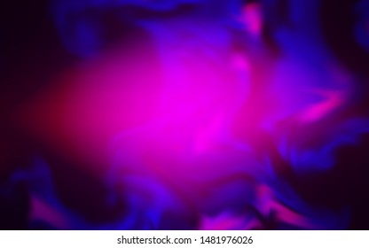 Dark Purple vector blurred shine abstract template. Colorful abstract illustration with gradient. New way of your design.
