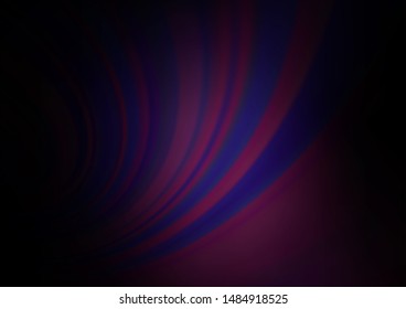 Dark Purple vector blurred shine abstract template. Colorful illustration in blurry style with gradient. The best blurred design for your business.