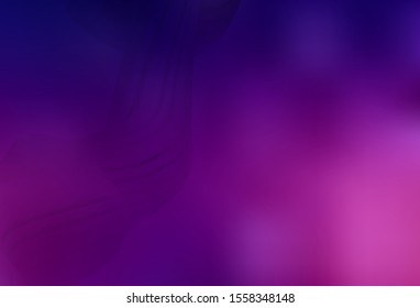 Dark Purple vector blurred shine abstract template. Creative illustration in halftone style with gradient. New way of your design.