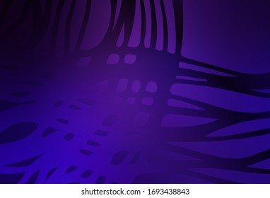 Dark Purple vector blurred shine abstract texture. Creative illustration in halftone style with gradient. Completely new design for your business.