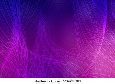Dark Purple vector blurred shine abstract template. Modern abstract illustration with gradient. Background for a cell phone.