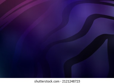 Dark Purple vector blurred shine abstract template. Glitter abstract illustration with gradient design. New style for your business design.