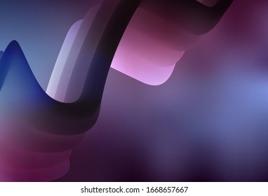 Plantilla borrosa de vector púrpura oscuro. Ilustración abstracta de color con degradado. Diseño borroso para su sitio web.