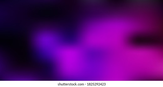 Textura borrosa del vector púrpura oscuro. Ilustración de color abstracta en estilo borroso con gradiente. Muestra para diseños.