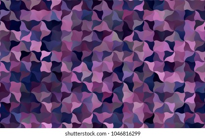 Dark Purple vector blurry arched background. Glitter abstract illustration with wry lines. The textured pattern can be used for background.
