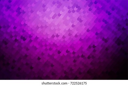 Dark Purple vector blurry arched background. Creative illustration in halftone arched style with gradient. The completely new template can be used for your brand book.