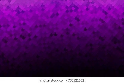 Dark Purple vector blurry arched pattern. Colorful abstract illustration with gradient crooked lines. The polygonal design can be used for your web site.