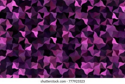 Dark Purple vector blurry arched background. Colorful illustration in abstract cranked style with gradient. The polygonal design can be used for your web site.