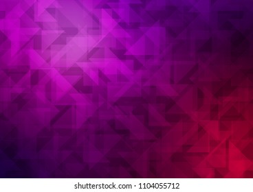 Dark Purple vector blurry hexagon template. Creative geometric illustration in Origami style with gradient. The template can be used as a background for cell phones.