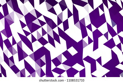 Dark Purple vector blurry hexagon texture. Glitter abstract illustration with an elegant design. The completely new template can be used for your brand book.