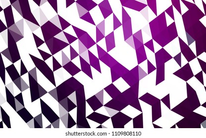 Dark Purple vector blurry hexagon template. Shining colored illustration in a Brand new style. Triangular pattern for your business design.